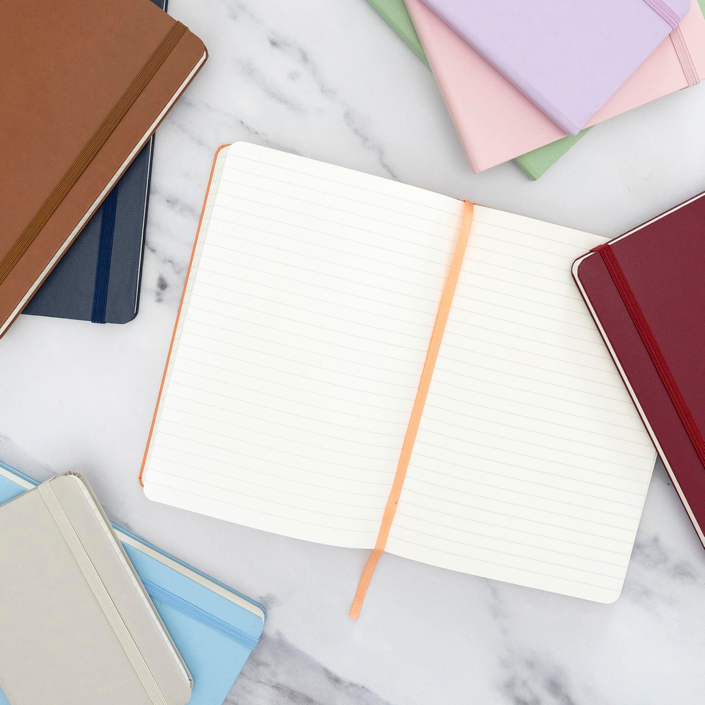 PAPERAGE Lined Journal Notebook, (Marigold), 160 Pages, Medium 5.6 in x 8 in - 100 GSM Thick Paper – Hardcover Journaling Notebook for Work, School & Note Taking