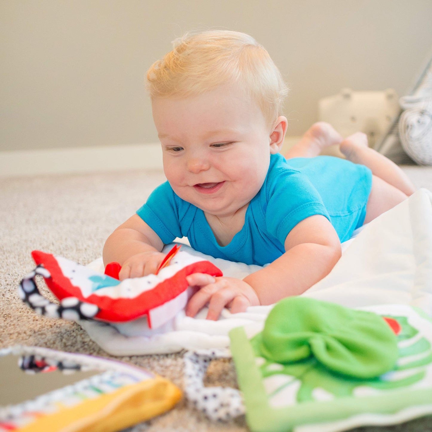 Sassy Reversible Soft Sensory Activity Panels, 4Count, Ages 0+ Months