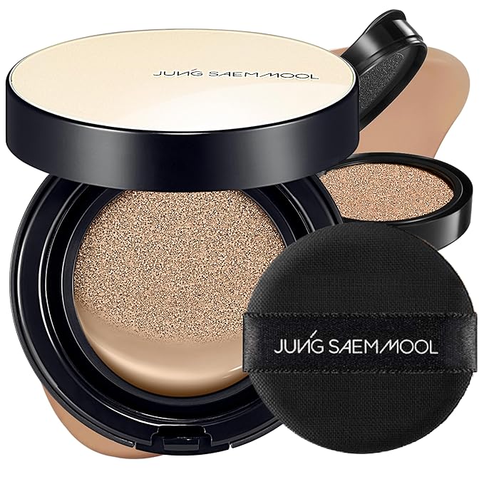 JUNG SAEM MOOL [ SPF ] Essential Skin Nuder Cushion (25 Bronze) | Refill Included (0.98 Fl Oz) | SPF50 Broad Spectrum | Natural Finish | Makeup Artist Brand