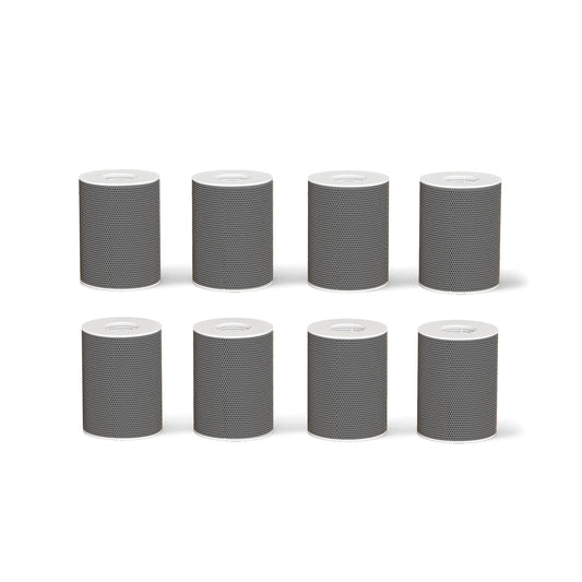 Frizzlife FF1080 Faucet Extender 8pcs Replacement Filter Cartridge, 8pcs Carbon Fiber for FF1080, FF1440, FF1080-EX