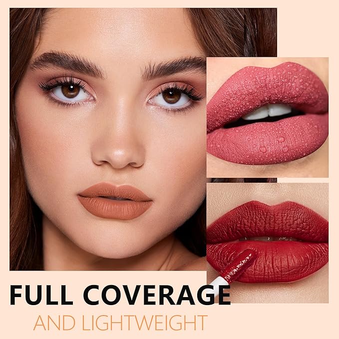 Dark Red Lipstick Long Lasting Lipsticks for Women Pigmented Smudgeproof Transferproof Vegan Cruelty Free Lip Color, A12 Forever