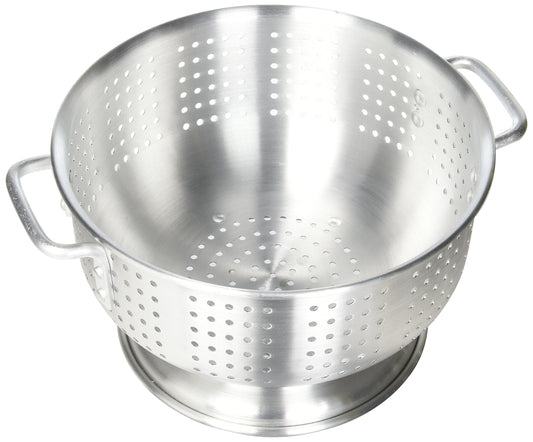 Winco Aluminum Colander with Base, 8-Quart, Medium