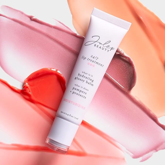 Julep 24/7 Lip Treatment Hydrating Glossy Balm Lip Mask Trio – Barely There, Gotta Glow, Pink and Polished – For Moisturized, Hydrated Lips – Vegan & Cruelty-Free
