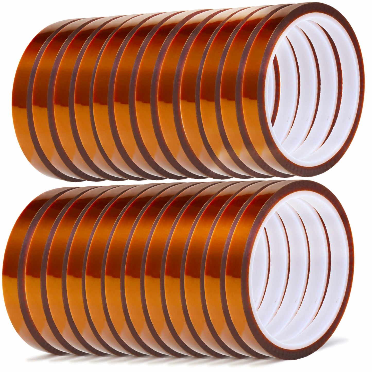 Valley'sYuMiao 24Rolls,10mm×108fts, Heat Tape for Sublimation, Heat Resistant Tape, Heat Transfer Tape, No Residue, Thermal, Total Length 2596fts