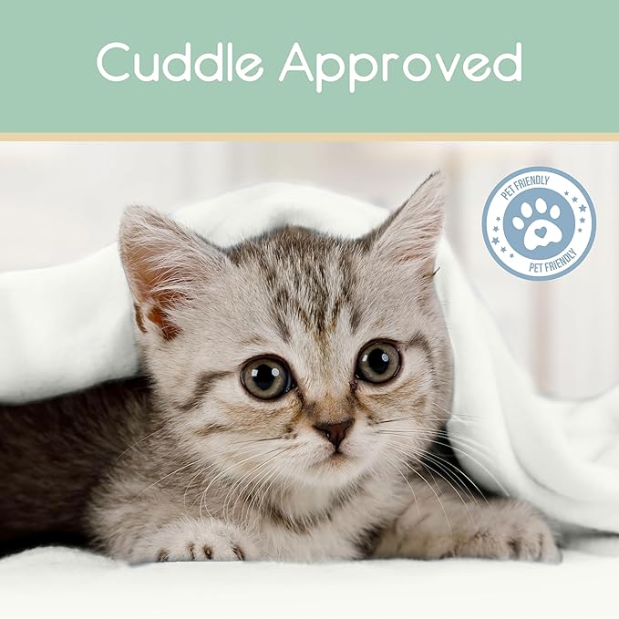 Queen Size Microfleece Blanket | Supersoft Lightweight Throw Blanket | All-Season Comfort | Plush Pet-Friendly Throw for Bed, Couch or Travel