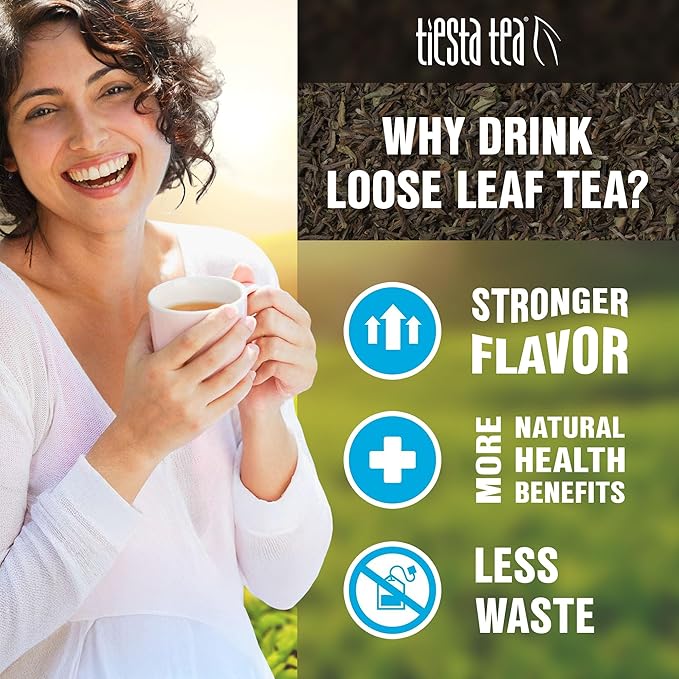 Tiesta Tea - Golden Milk, Loose Leaf, Sweet Turmeric Herbal Brew, Non-Caffeinated Herbal Blend, Makes Hot or Iced Up to 40-50 Cups, 6oz Refillable Tin