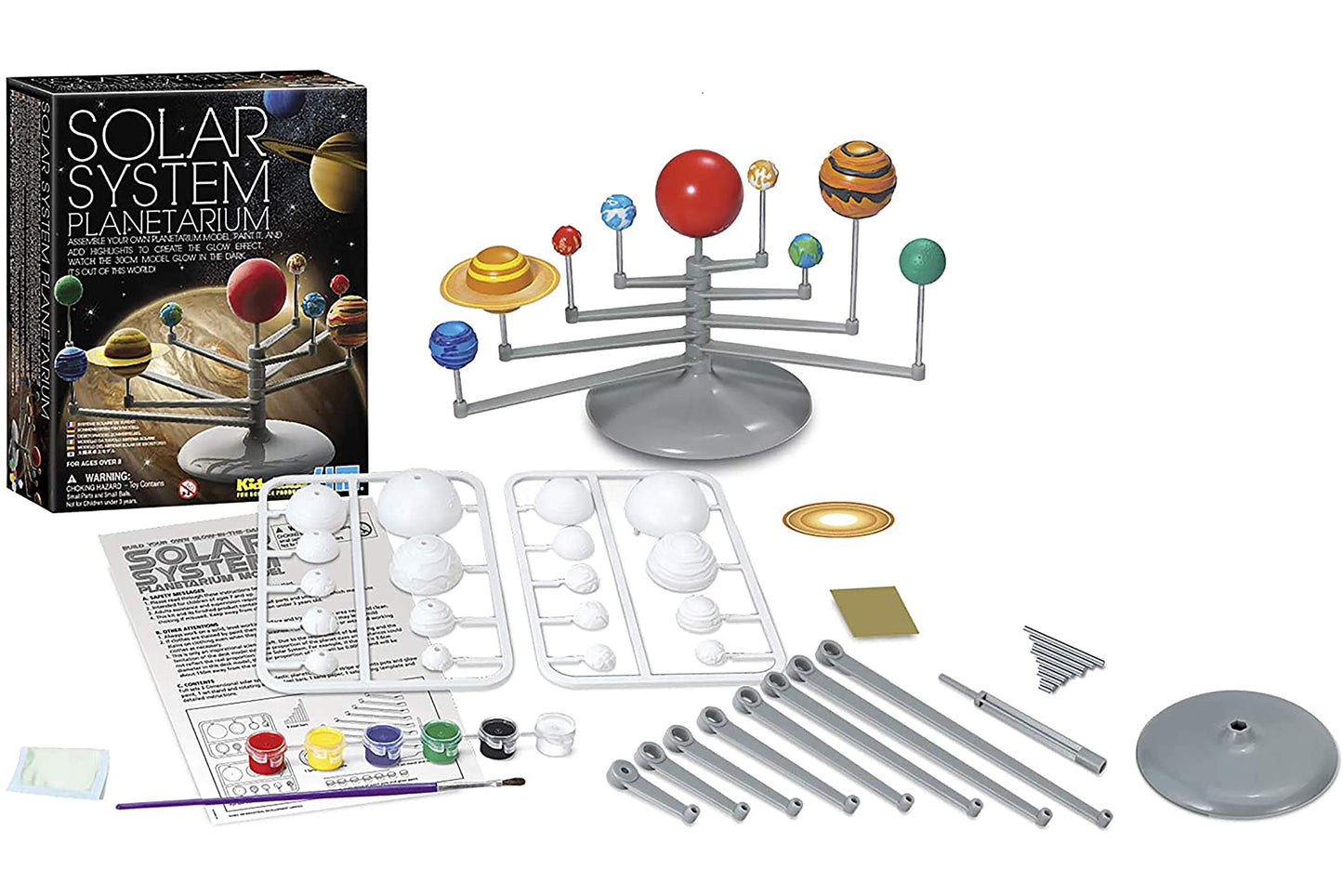 4M Solar System Planetarium - DIY Glow In The Dark Astronomy Planet Model Stem Toys Gift for Kids & Teens, Girls & Boys, Model:3427