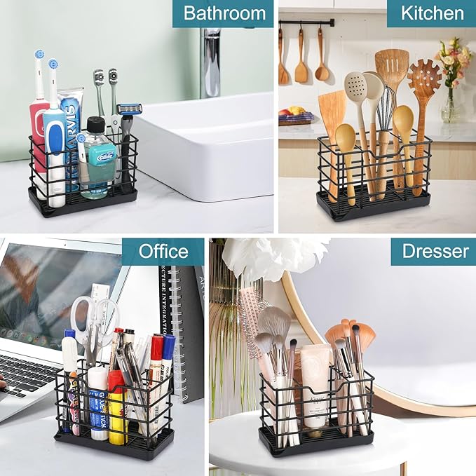 Chintu Toothbrush Holders for Bathrooms, Kids Electric Tooth Brush Holder and Toothpaste Holder for Bathroom Accessories Organizer