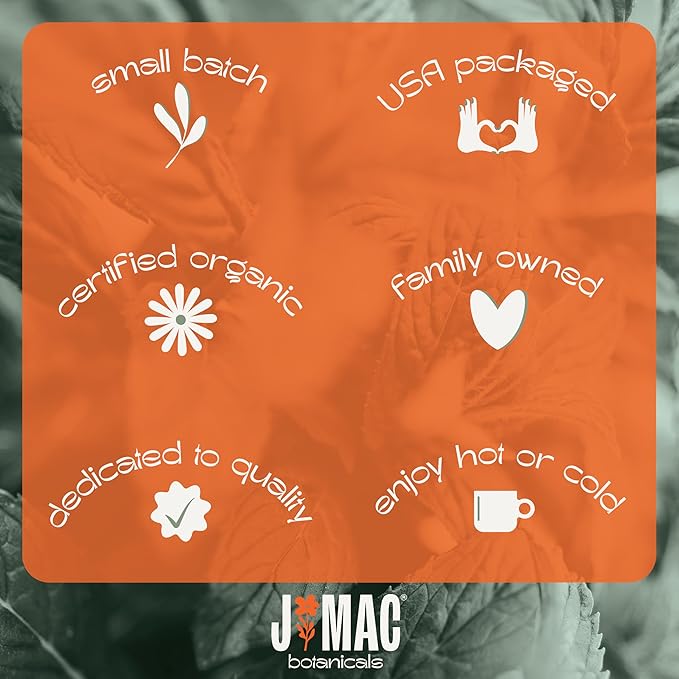 J Mac Botanicals, Organic Echinacea Herb & Sifted, Echinacea Purpurea, Organic Purple Cornflower tea