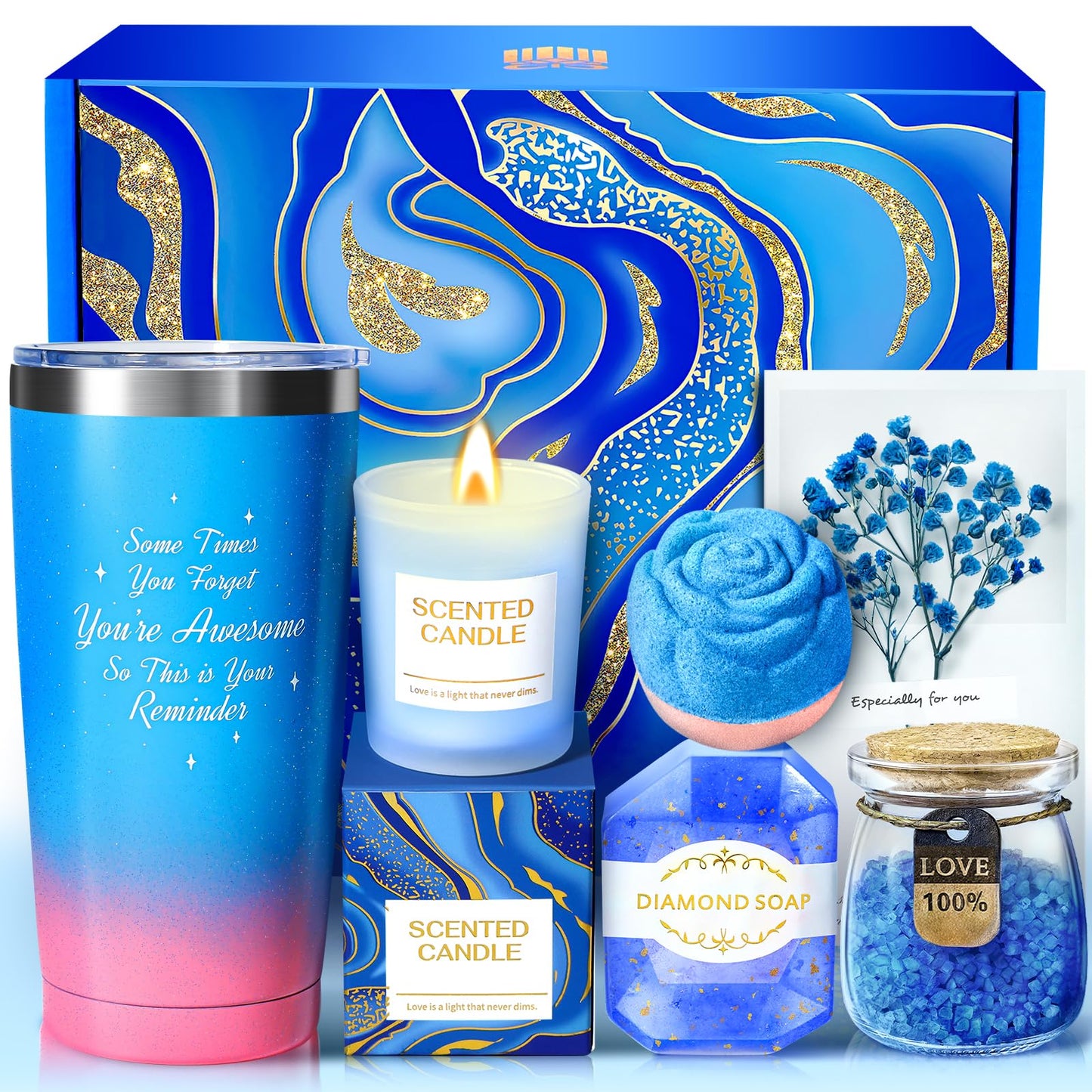 TRSILLE Birthday Gifts for Women, Spa Gifts for Women, Gift Baskets for Her, Girlfriend, Sister, Mom, Best Friend Birthday Gifts Thank You Gifts Christmas Gifts for Her Anniversary
