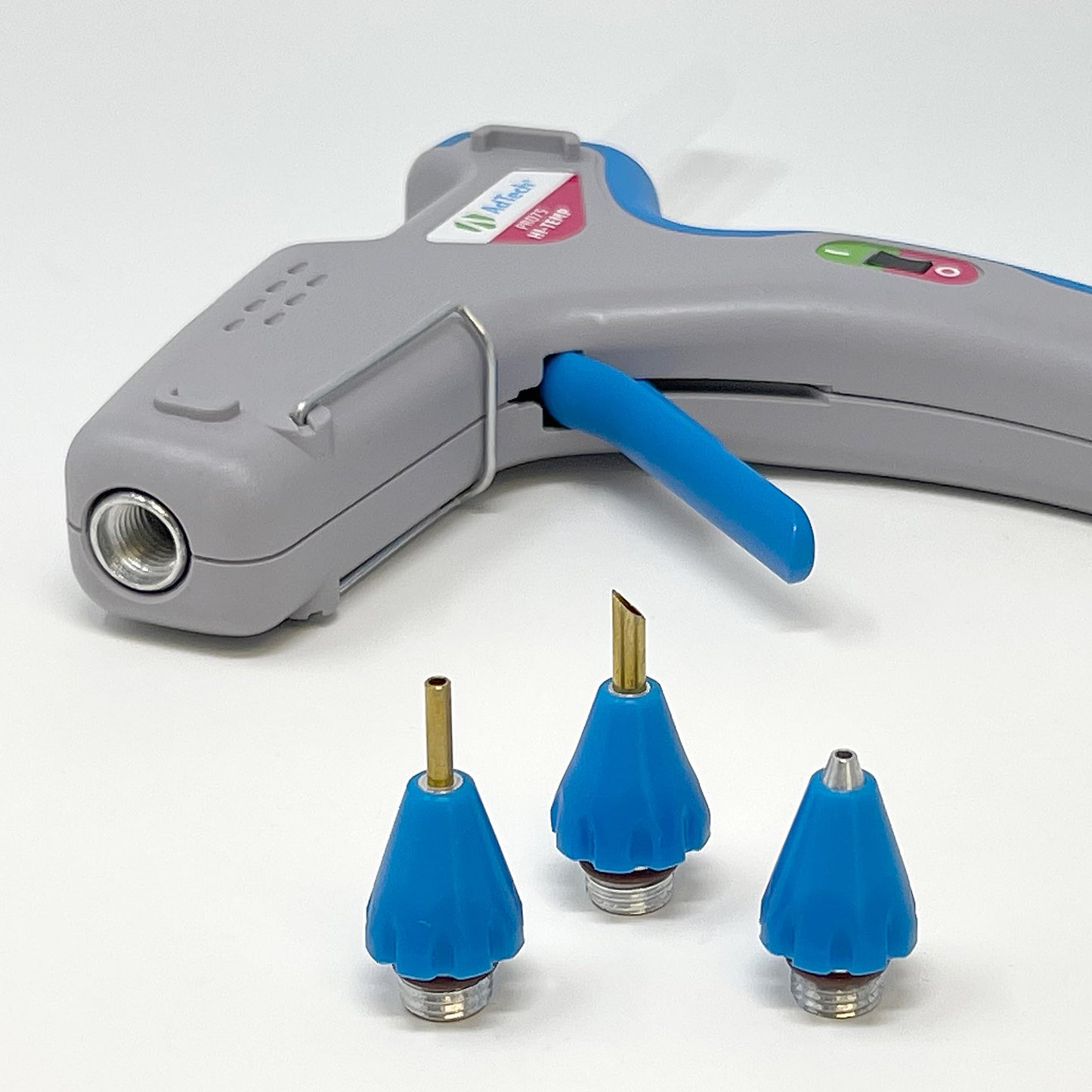 AdTech Pro 75 Full Size Hot Glue Gun Kit - Includes 3 Nozzles & Features Artistick Stringless Hot Glue Sticks, 75-Watt Powerful Heater, Ergonomic Design