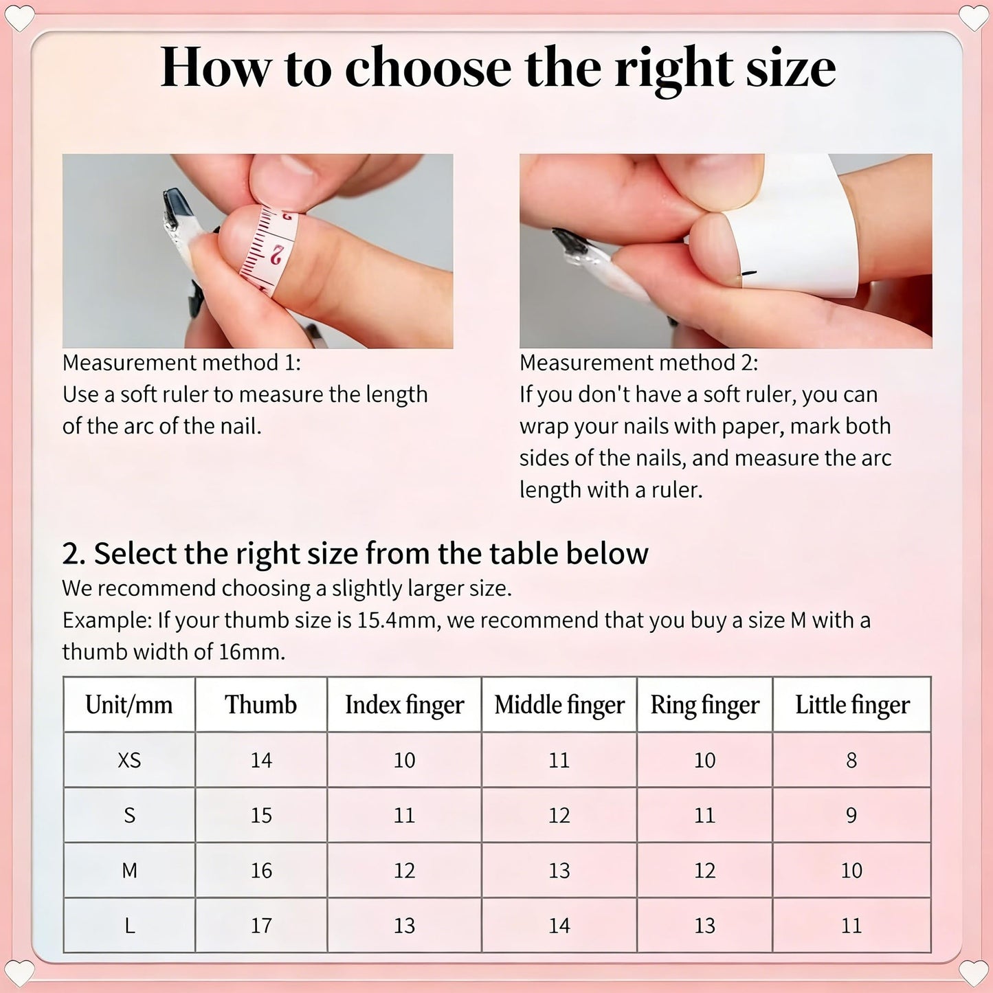 Hand made Press on Nails Medium Almond,Gradient Pink Fake Nails with Bow Art Design Reusable Nails for Women 10 Pcs(Size M)