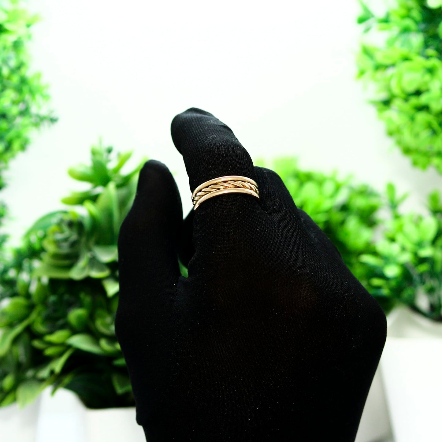 Krishnaa Jewels Pure Copper Classic HandCrafted Band Ring Gift Jewelry for Men and Women (12.5)