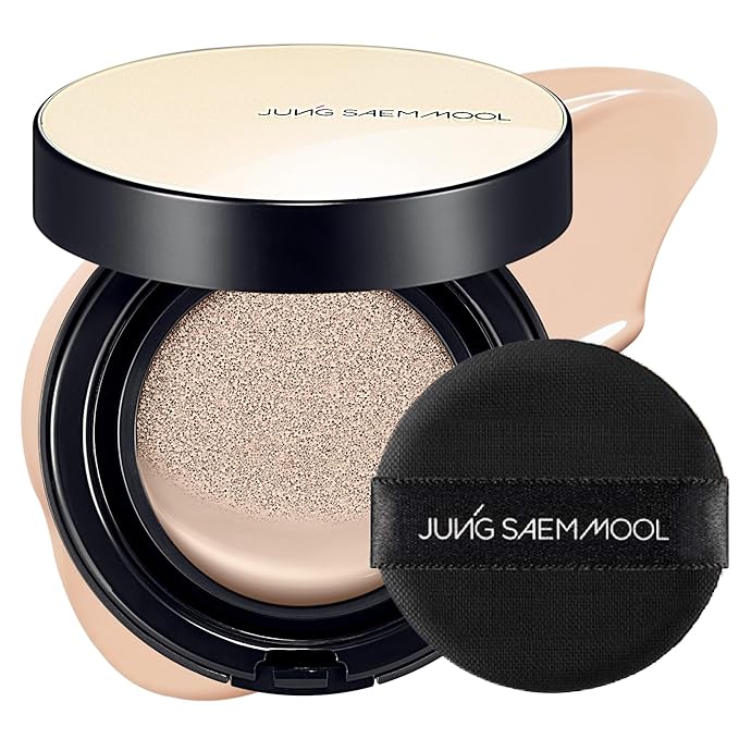JUNG SAEM MOOL [ SPF ] Essential Skin Nuder Cushion (19 Pink Light) | Refill Not Included (0.49 Fl Oz) | SPF50 Broad Spectrum | Natural Finish | Makeup Artist Brand