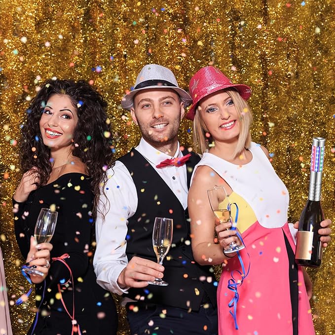 6 Pieces RGB LED Strobe Baton Light Rechargeable Bottle Service Sparklers Stick Reusable Champagne Bottle Handheld LED for Club Stage Nightclub Party Concert Event Bar Outdoor - Silver