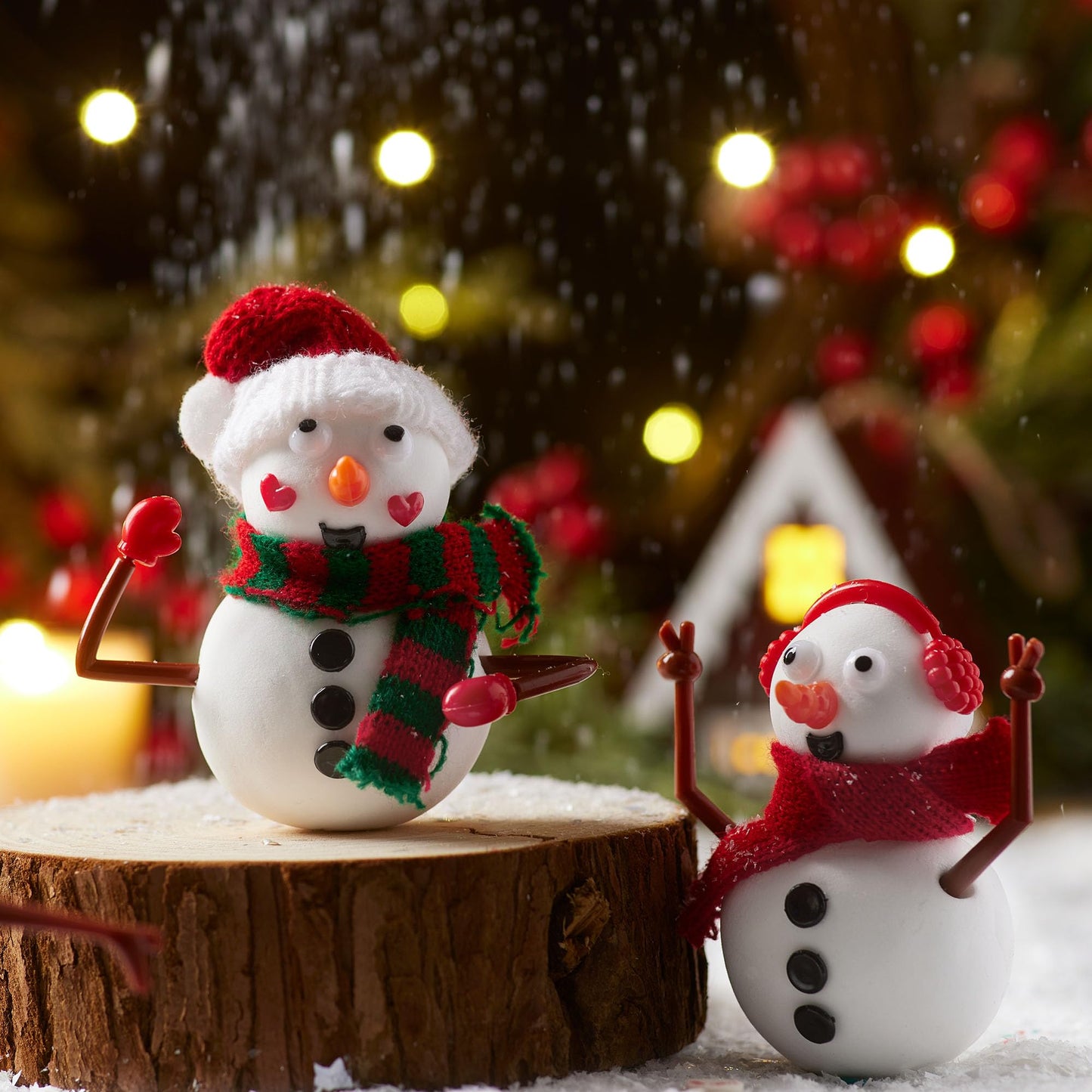 JOYIN Christmas Build a Snowman Craft Kit, 12 Pack Modeling Clay DIY Make a Snowman Kit for Christmas Arts and Craft Activities, Xmas Gift Stocking Stuffers for Kids, School Funny Toy Party Favor