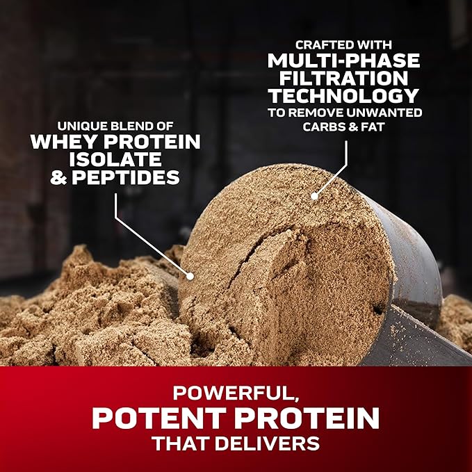 Muscletech Whey Protein Powder (Cookies & Cream, 4 Pound) - Nitro-Tech Ultimate Muscle Building Formula with Whey Protein Isolate & Peptides - 30g of Protein, 3g of Creatine & 6.8g of BCAA