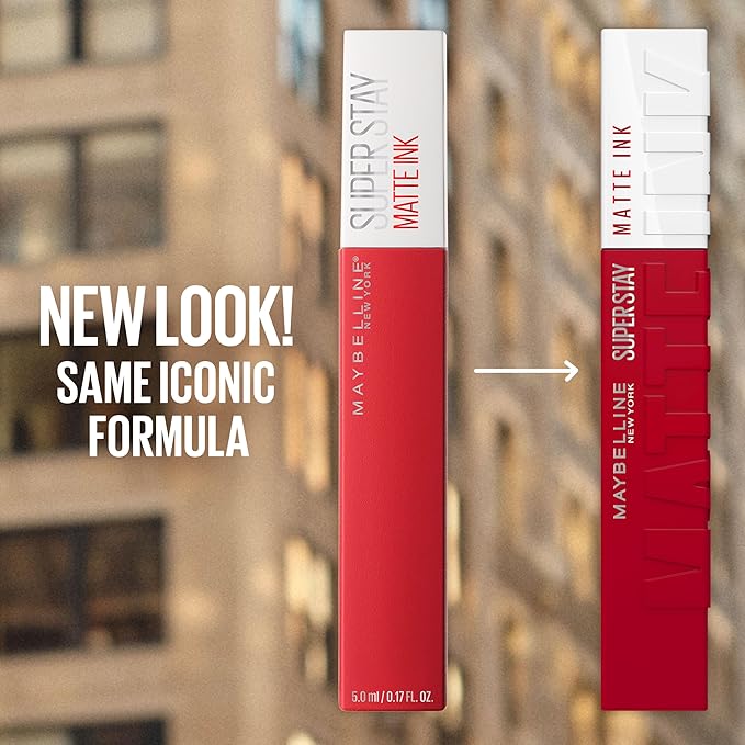 Maybelline Super Stay Matte Ink Liquid Lipstick Makeup, Long Lasting High Impact Color, Up to 16H Wear, Lover, Mauve Neutral, 1 Count, Packaging May Vary