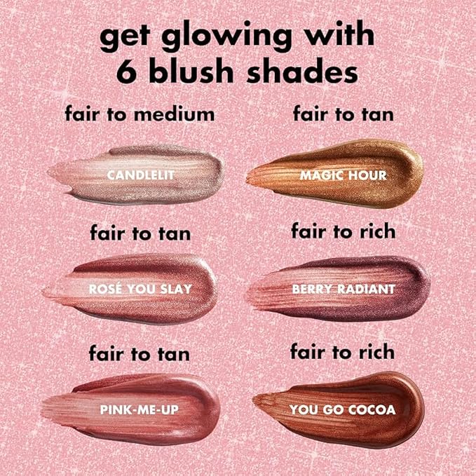 e.l.f. Halo Glow Blush Beauty Wand, Liquid Blush Wand For Radiant, Flushed Cheeks, Infused With Squalane, Vegan & Cruelty-free, Rosé You Slay