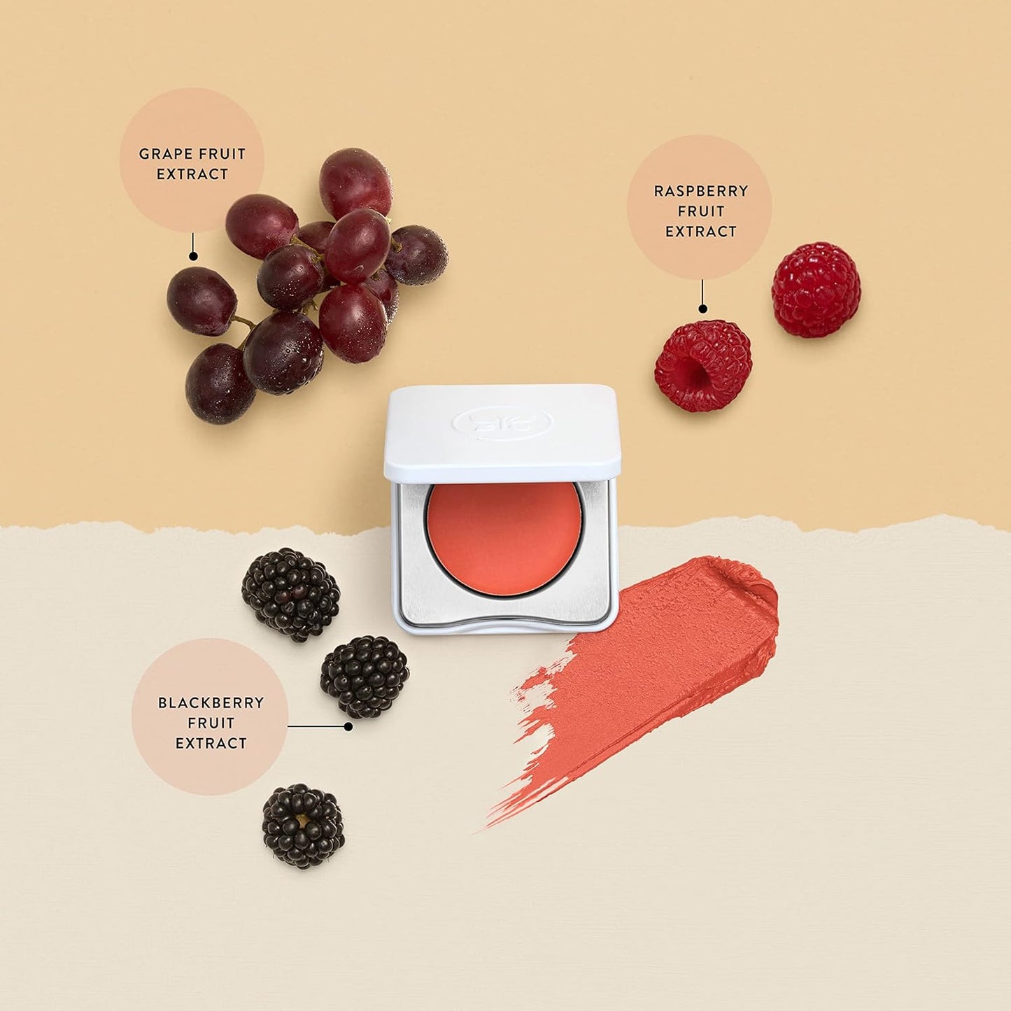 Honest Beauty 2-in-1 Creme Cheek Blush + Lip Color | EWG Verified, Vegan + Cruelty Free | Peony Pink, .1 oz
