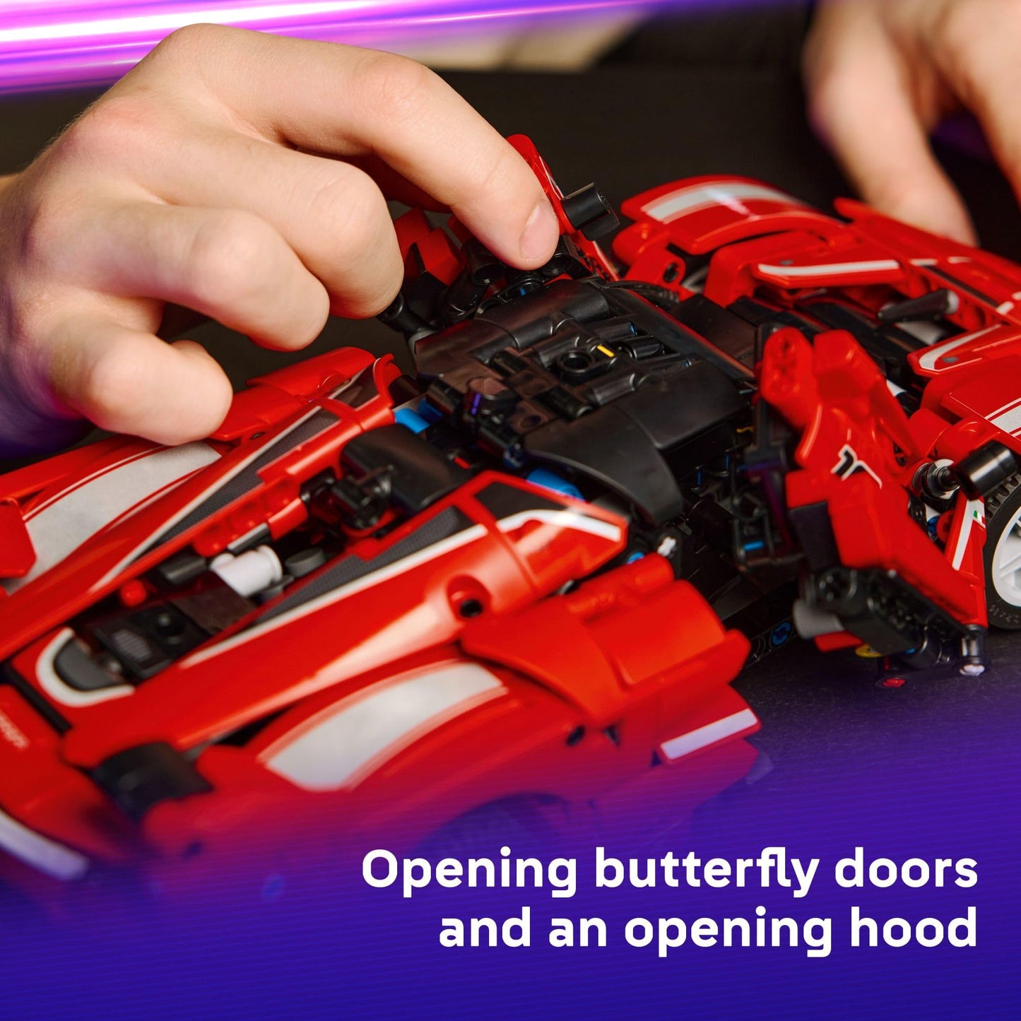 LEGO Technic Ferrari FXX K Toy Car - Building Toy for Girls & Boys, Ages 10+ - Cool Birthday Gift for Kids - Race Car Model for Play & Display - 42212