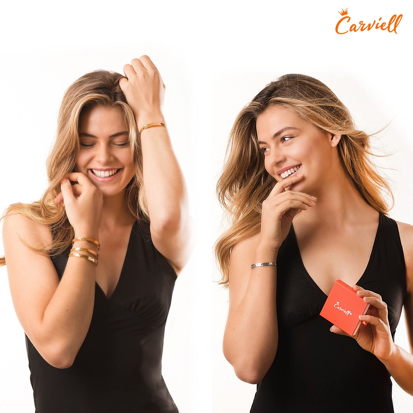 Carviell Inspirational Gold Bracelets for Women, Miscarriage Gifts for Mothers, Womens Bracelet, Personalized Motivational Gifts Jewelry, Engraved Hammered Cuff Keep Going