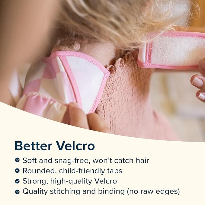 Tiny Twinkle Mess-Proof Baby Bibs for Eating | Waterproof, Wipeable Toddler Bibs with Catch-All Pocket | Feeding Bibs for Girls & Boys(3 Pack,Blush, Burgundy)
