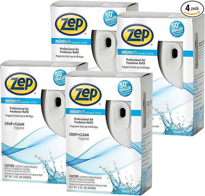 Zep 3-oz Clean Device/Refill Air Freshener (Case of 4)