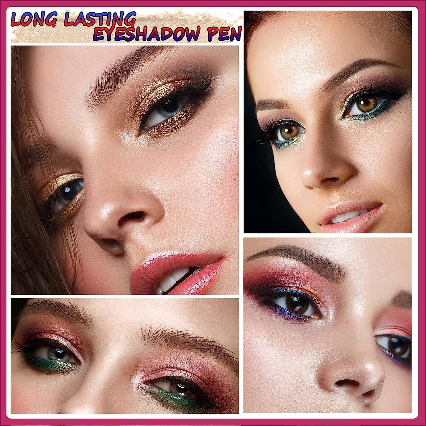Green Eyeshadow Stick And Sponge Makeup Brush Cream Shimmer Smooth Shadow Pencil Eyeliner Long Lasting Waterproof Eye Shadow Highlighter Stick Hypoallergenic Multi-Dimensional Eyes Look ( # 11)