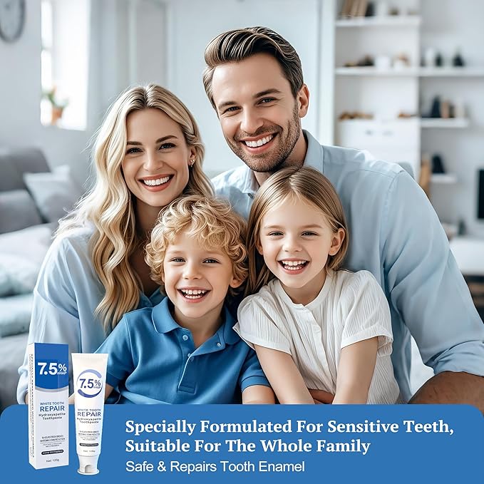Hydroxyapatite Toothpaste, Nano Hydroxyapatite Toothpaste for Enamel Protection and Tooth Strengthening, Fresh Mint Flavor, Promotes Fresh Breath, Daily Use for Oral Health 1 Pack