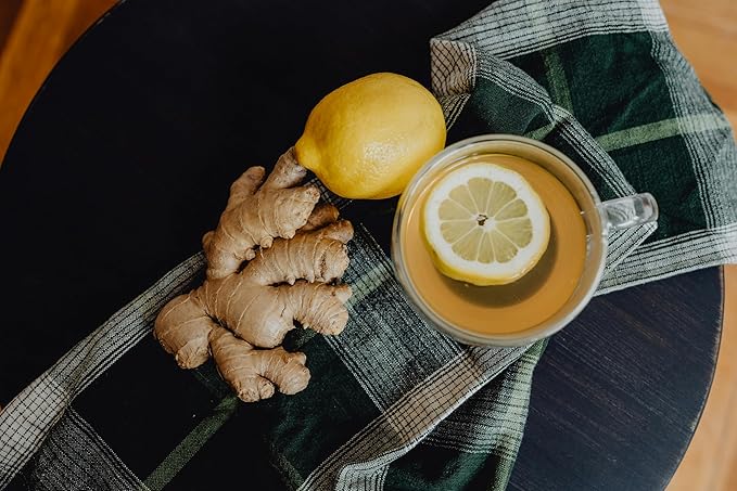 XIEJINJI Lemon Ginger Tea, 40 Tea Bags, 4.2g Each – Zesty & Warming Blend for Digestive Comfort, Immune Boost & Refreshing Energy
