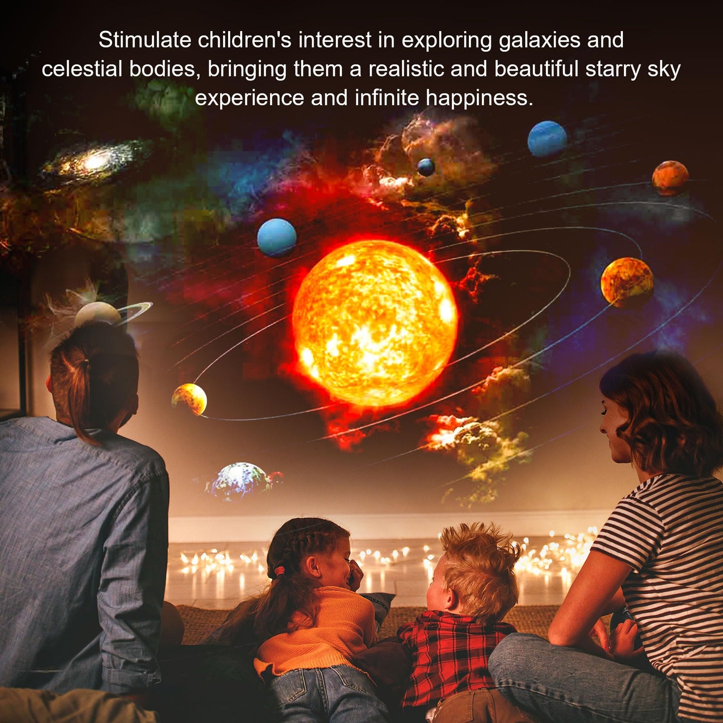 Galaxy Projector for Bedroom, 13 in 1 Planetarium Star Projector with Solar System & Constellation, Night Light for Ceiling - 360° Rotating with Timer, Adjustable Knob, Kids Adults Room Decor (White)