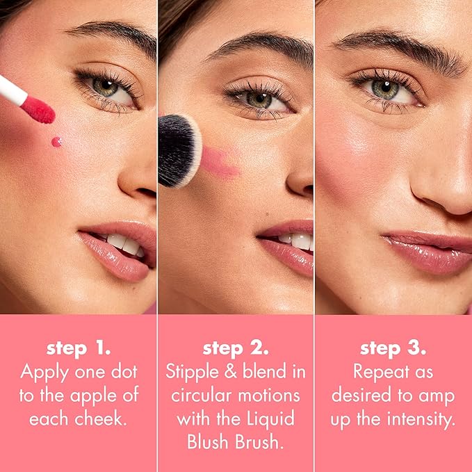 e.l.f. Camo Liquid Blush, Long-lasting Liquid Blush For High-pigment Color, Creates A Soft, Dewy Finish, Vegan & Cruelty-free, Coral Crush