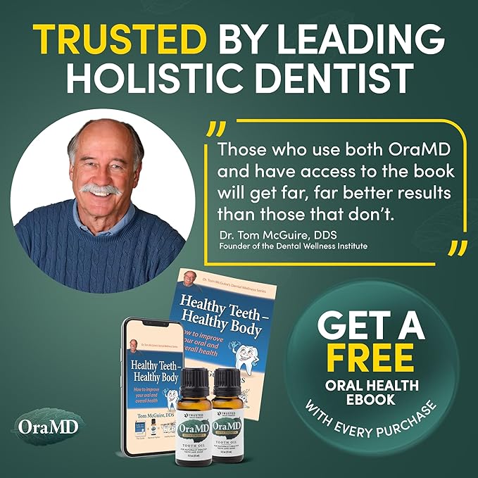 OraMD 4-in-1 Extra Strength Tooth Oil - Clinically Tested Gum Disease Treatment, Gingivitis Treatment and Sensitive Teeth and Gums - All-Natural (1 Pack)