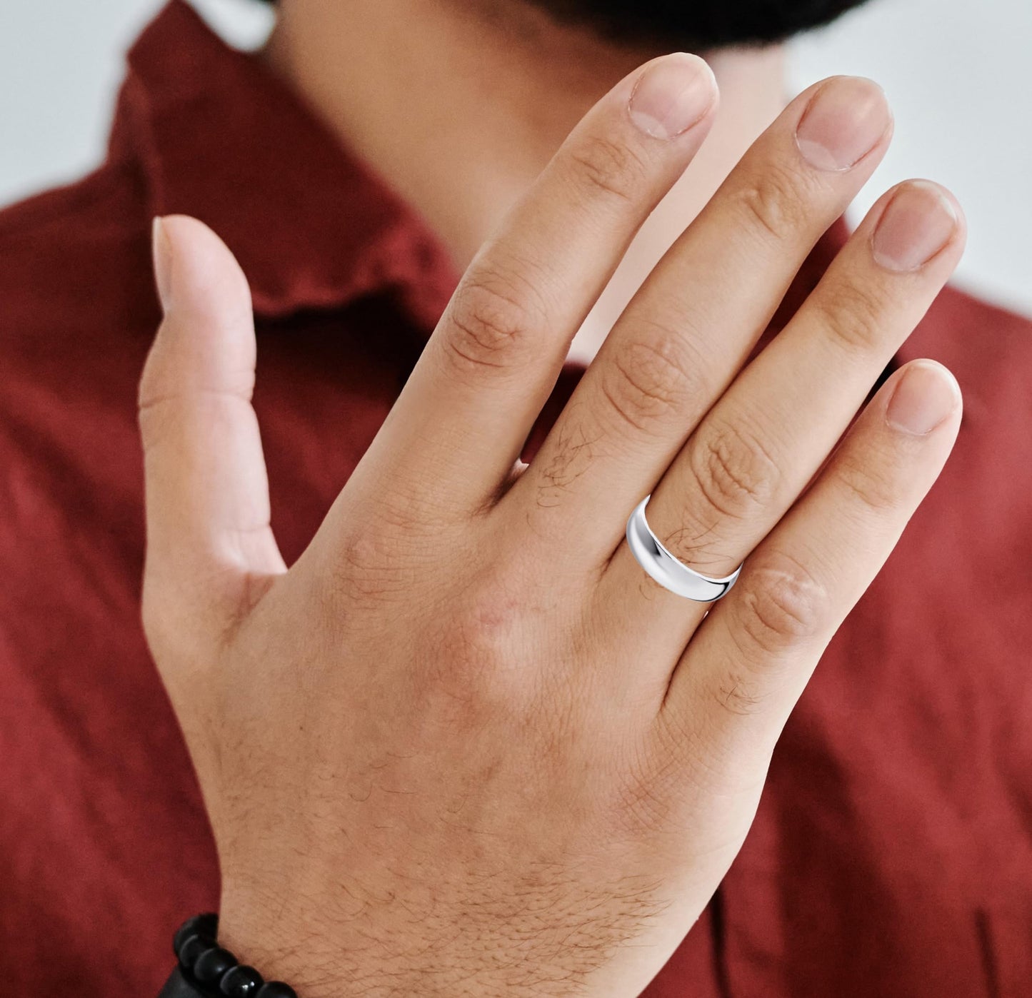 Savlano 925 Sterling Silver 5MM Half - Round Wedding Band Ring for Women and Men Comes in 5-14 Sizes with Gift Box - Made in Italy (11)