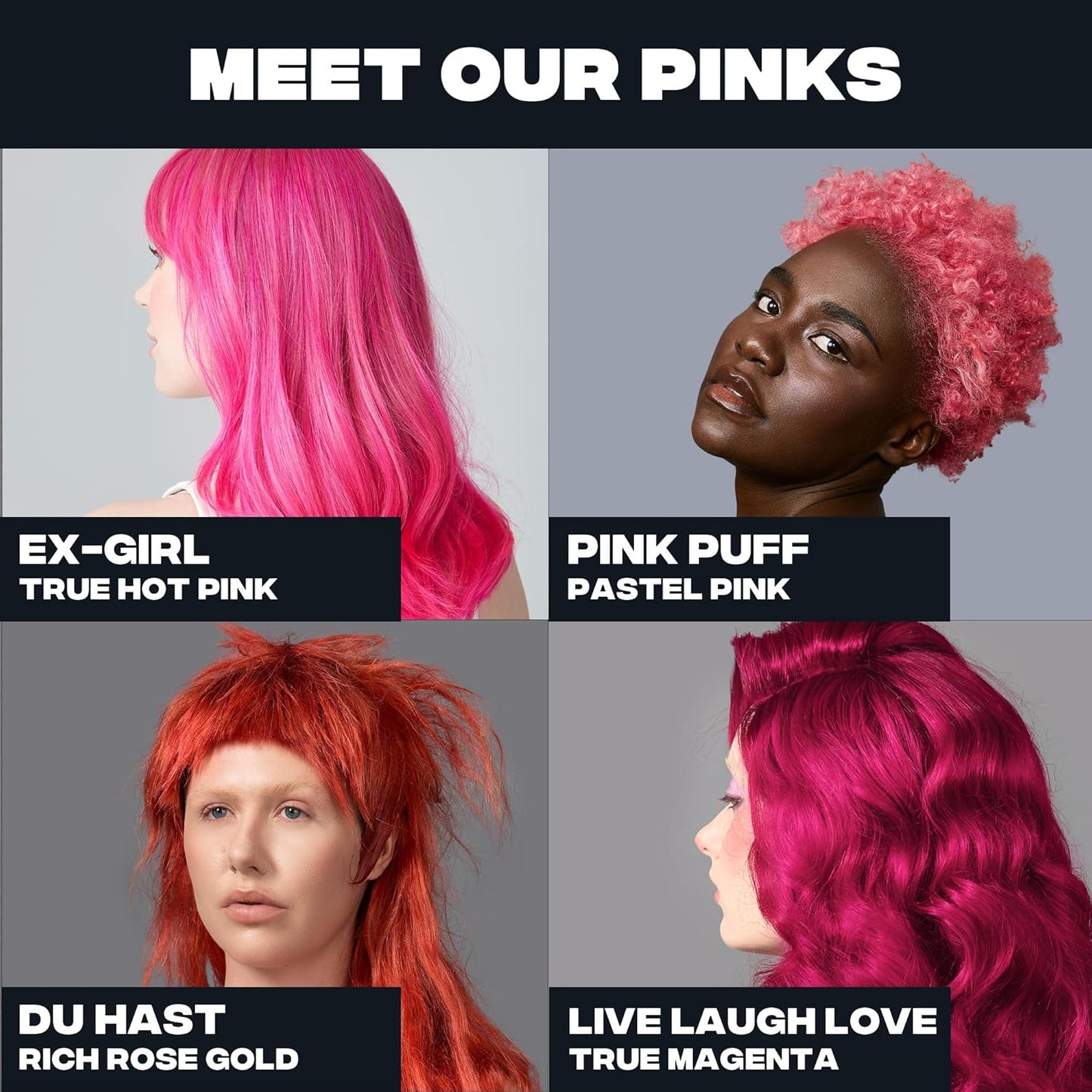 Good Dye Young Semi-Permanent Hair Color, Vegan and Cruelty-Free Pink Hair Dye, Last up to 24 Washes, Non-Damaging Conditioning Hair Color (5FL OZ, Pink Puff)