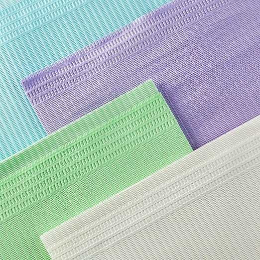 JMU 125 Pack Dental Bibs Disposable, White Dental Bibs 3-Ply Dentist Bibs 13" x 18'' Medical Tray Covers