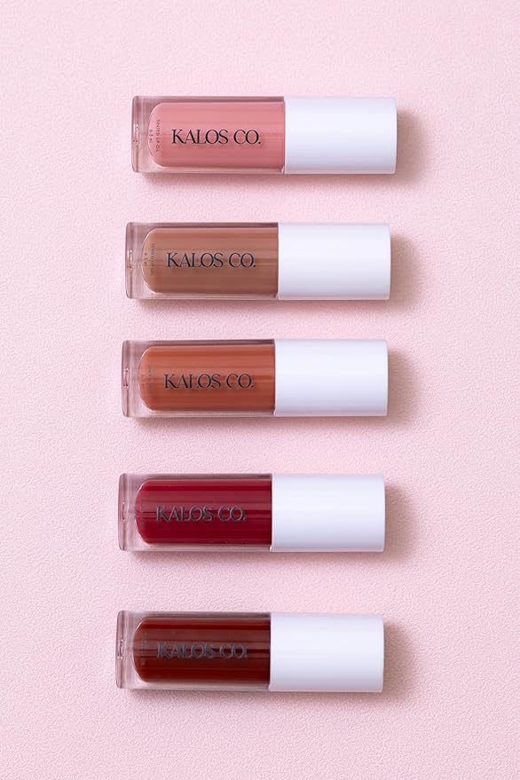 Tinted Lip Oil with Tallow & Lanolin – Hydrating Balm-Gloss Hybrid with Cherry Seed Oil & Castor Oil – Natural Mineral Pigments, Nourishing Moisture, Non-Sticky Shine (5 Shades) (Bare)