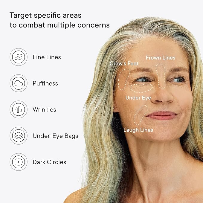 Qure Micro-Infusion Anti Wrinkle Patches for Smile Line, Frown lines, Under Eye Bags, Puffiness, Crow's Feet - Retinol, Caffeine, Peptides - Dissolvable for Overnight Use - 8 Pairs