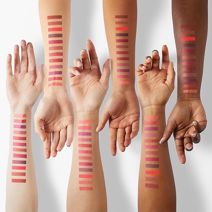 evpct 18Pcs Capsule Pills Lipstick Mini Matte Lipstick Set for Women Long Lasting labiales mate 24 horas originales Deep Red 24 Hour Waterproof Stay on Lip liner Set Sampler