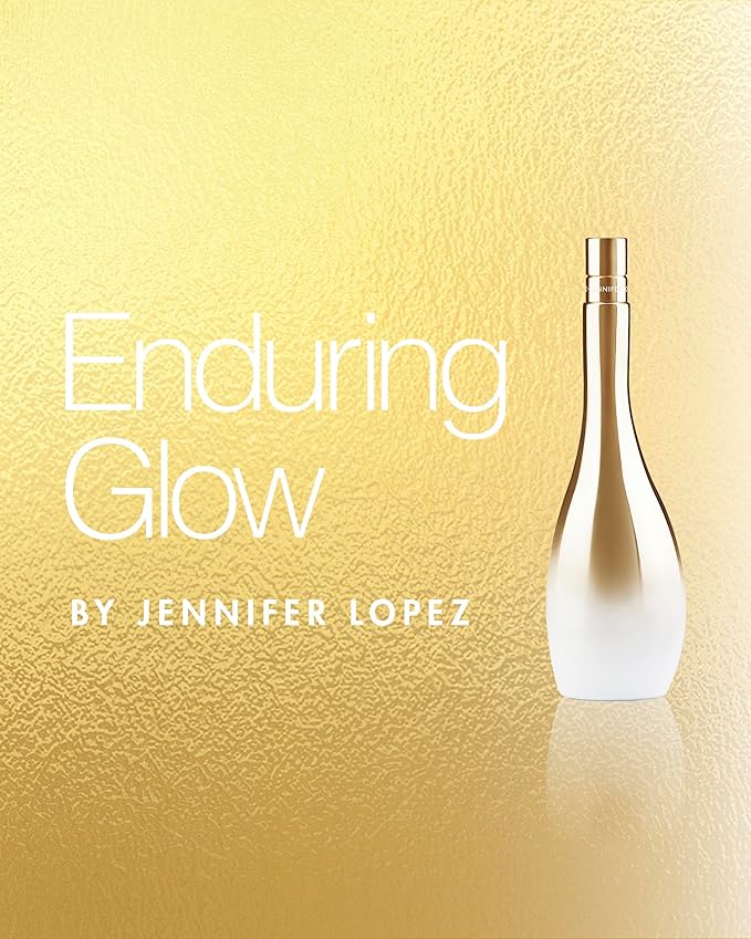 Jennifer Lopez Enduring Glow Eau De Parfum Spray, Iconic Shaped Gold Metalized Bottle, 1.7 Fl Oz (50 ml)
