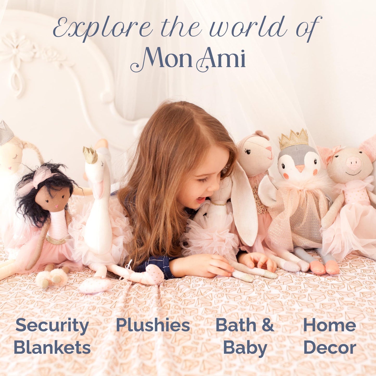 MON AMI Marshmallow Bear 12-Inch Stuffed Animal for Boys & Girls | Soft Teddy Bear Plush Toy | Cozy Snuggle Companion | Nursery Décor | Gift for All Ages