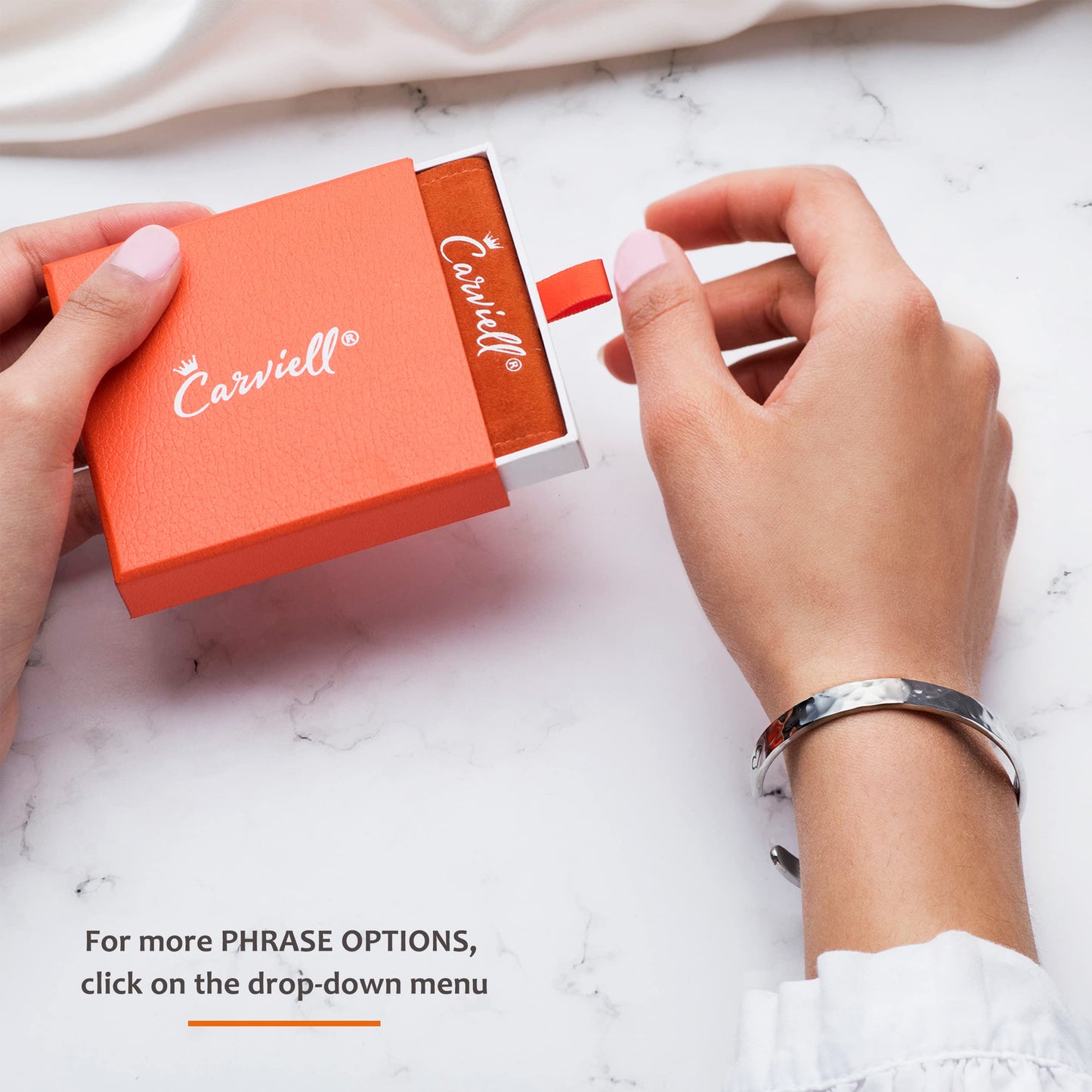 Carviell Bracelet, Funny Best Friend Gift, Bracelet for Bestie Bff Bestfriend Sister Cousin, Engraved Bangle for Women