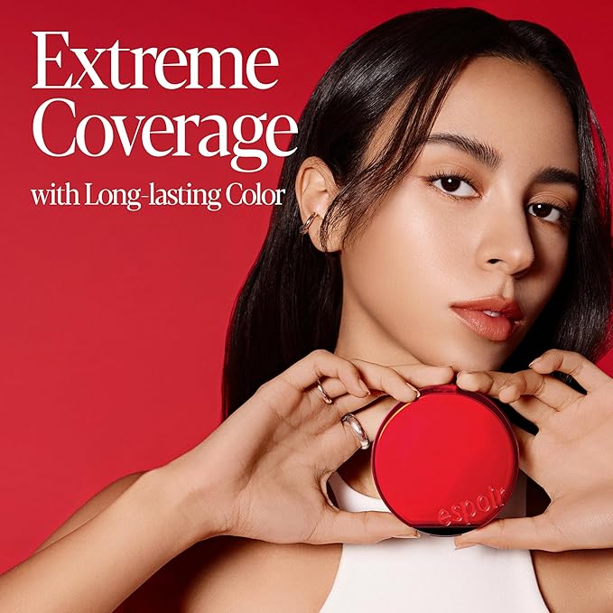 Espoir Be Velvet Cushion Foundation #32 Cinnamon | Quick and Easy Coverage with Long-lasting Color by Zero Oxidation, Velvety Smooth Finish & Lightweight Formula, Vegan, Korean Makeup, 0.46 oz