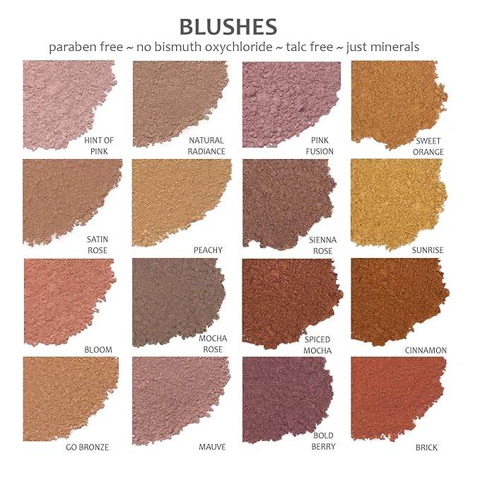 Demure Mineral Blush Makeup Powder | Bold Berry | Loose, Natural, Professional, Cruelty Free