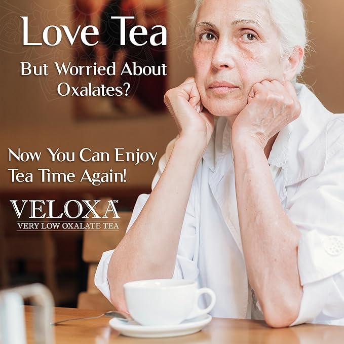 Veloxa™ Very Low Oxalate Tea (30 Pyramid Tea Bags, Heavenly Low Oxalate Rooibos)