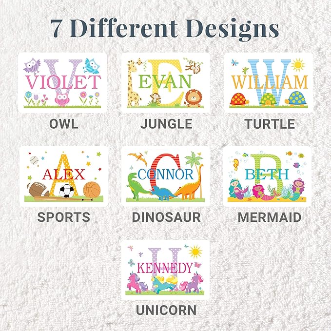 Let’s Make Memories Personalized My Own Name Step Stool - Children’s Step Stool - Sturdy Wood – Non-Toxic Paint, Sealer - Owl Design - White - 14’Wx9.25”Lx8.75”H - Ages 3+