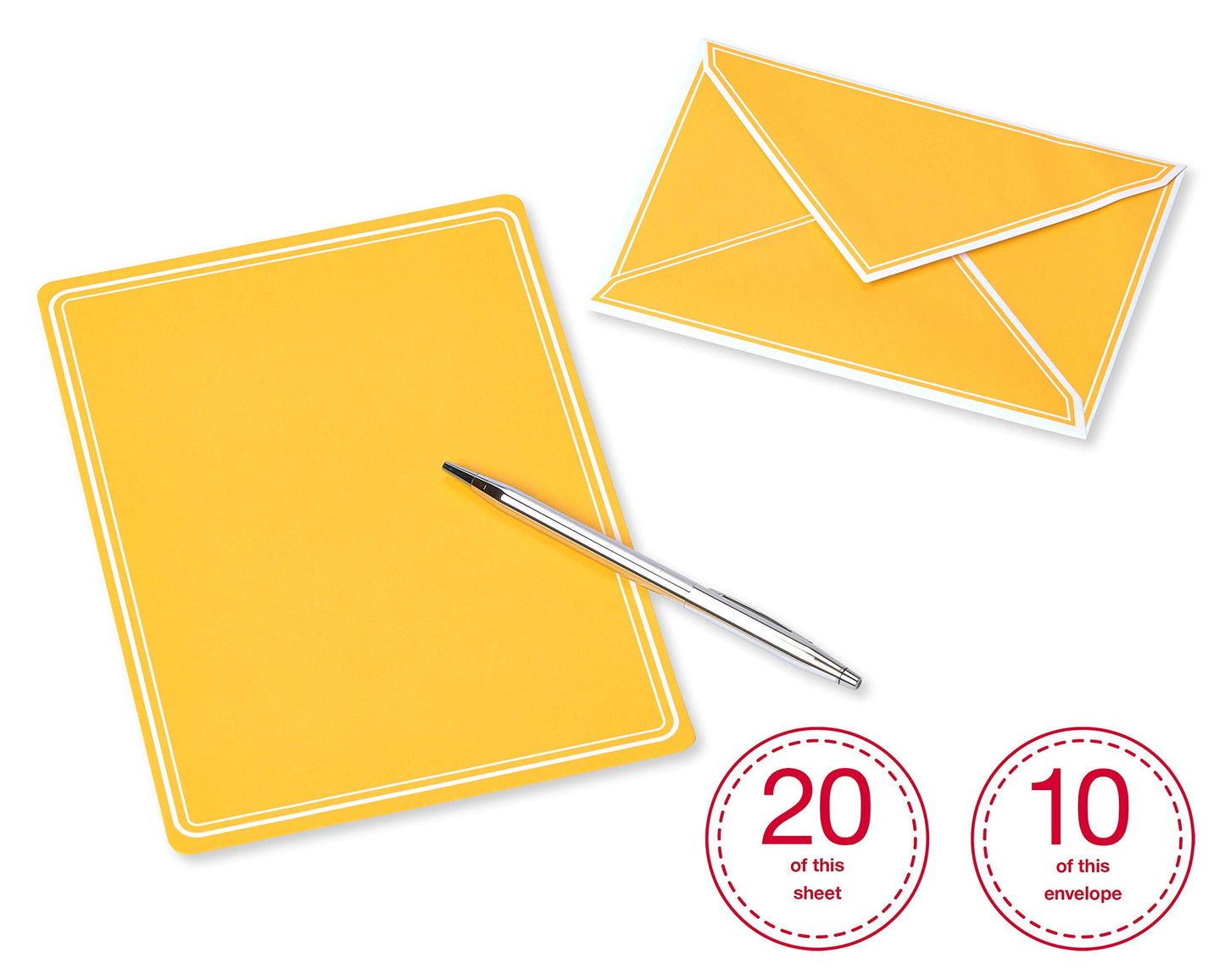 American Greetings Pastel Stationery Sheets and Colored Envelopes (80-Count)