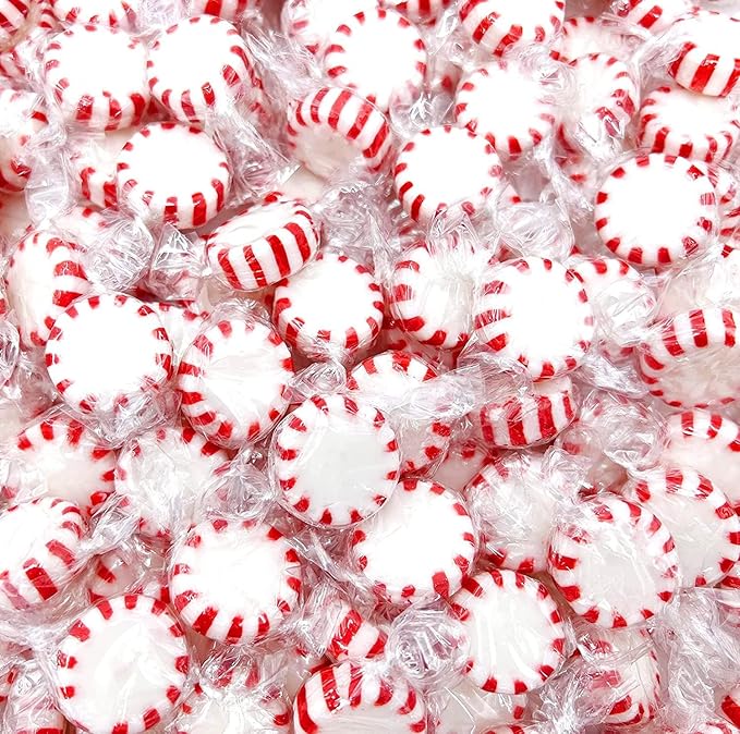 Cambie Sugar Free Mints, 1 lb of Sugar Free Hard Candy, Individually Wrapped Peppermints with a Refreshing & Sweet Mint Flavor, Packaged Fresh in a Resealable Pouch