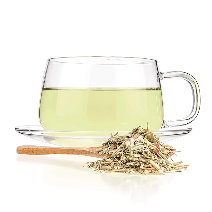 Tealyra - Pure Lemongrass - Loose Leaf Herbal Tea - Wellness Healthy Herb Tea - Caffeine-Free - Wild Grown - 224g (8-ounce)